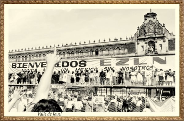 Marcha del Color de la Tierra en el Zócalo de la Ciudad de México.